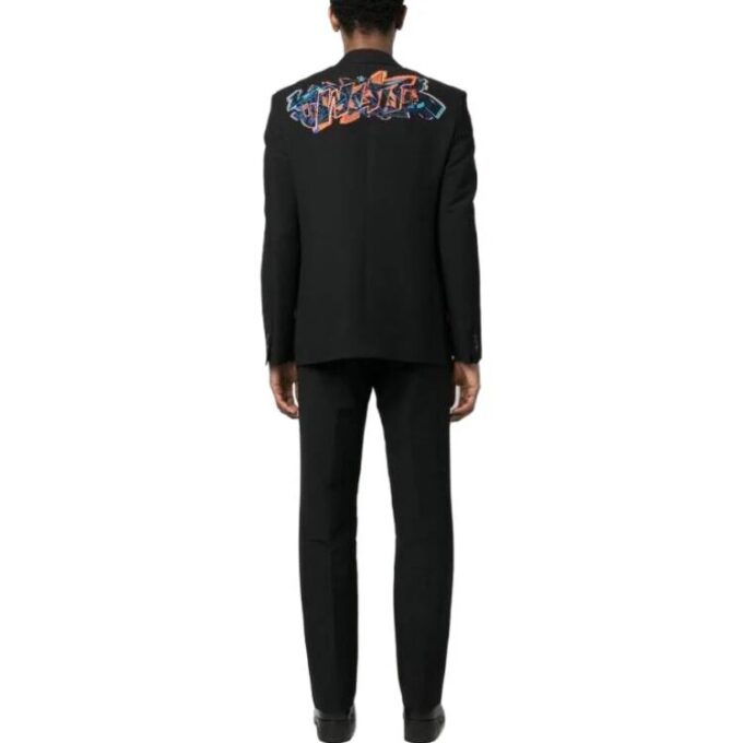 Graf Coupe” Strap Rel Single-breasted Blazer “Black”