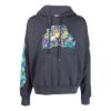 Graffiti-Print Cotton Hoodie