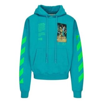 Graphic Arrow Print Cotton For Men Blue