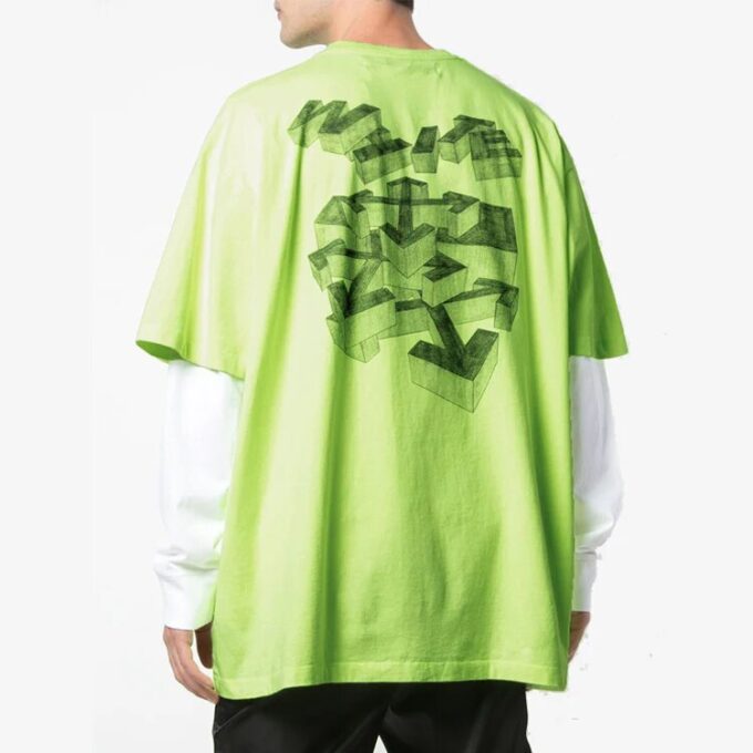 Graphic Arrows Print Oversize