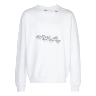 Graphic Arrows Printed Sweatshirt “White”