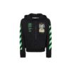 Graphic Print Cotton Zipped For Men Black
