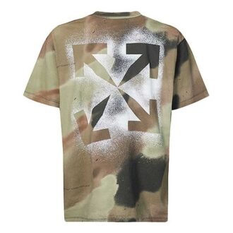 Green Black Camouflage Stencil