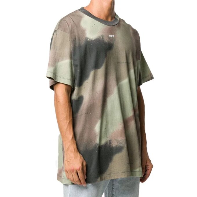 Green Black Camouflage Stencil