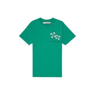 Green Fence Arrows T-Shirt Arrow Printing Short Sleeve