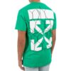 Green Fence Arrows T-Shirt Arrow Printing Short Sleeve