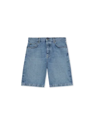 Half Arrow Denim Shorts