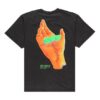 Hand Logo Slim T-Shirt Short Sleeve Black