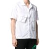 Hand Painted Printing Shirt Men White