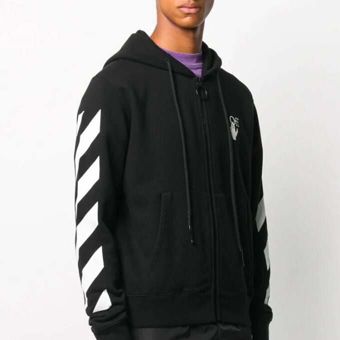 Hands Arrow Hooded Coat Men’ s Black