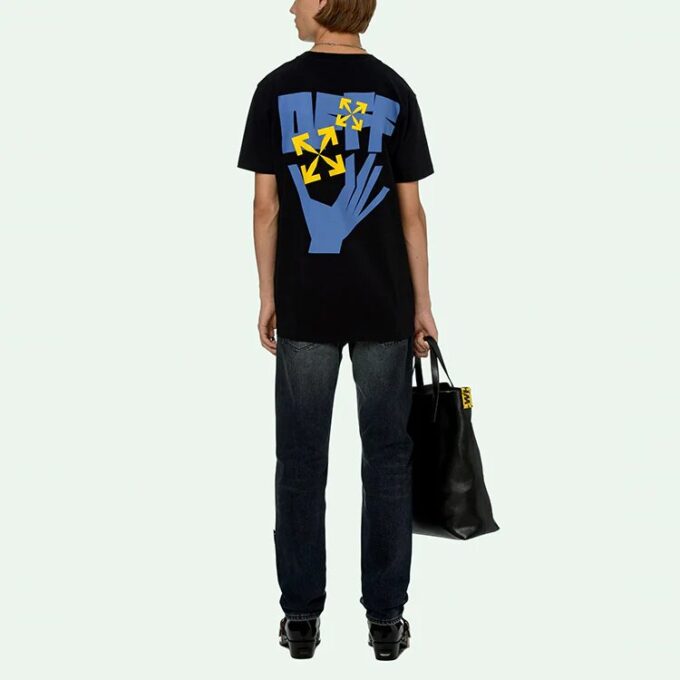 Hands Arrows Tee “Black/Light Blue”