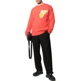 Hands Off intarsia jumper