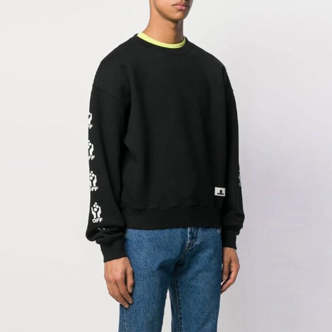 Hands Over Cotton Sports Fleece Men Black
