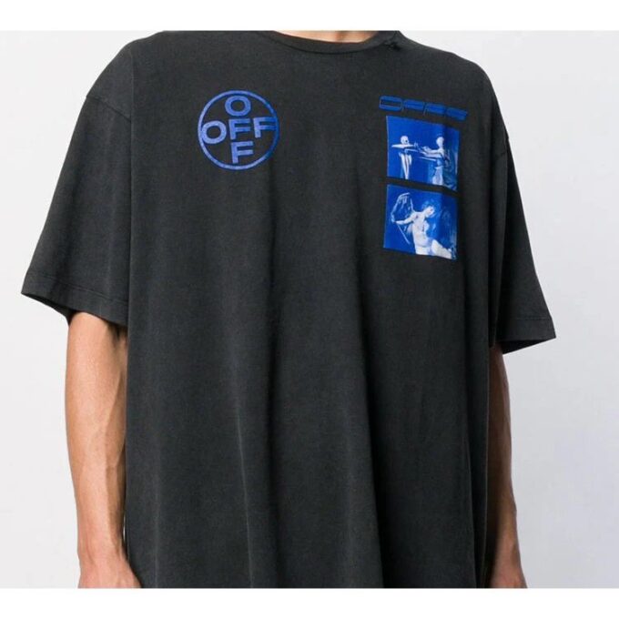 Hardcore Caravaggio short-sleeved Printed Men Grey