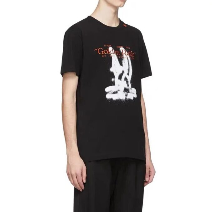 Harry the Bunny C/O Virgil Abloh Men’ s Black Cartoon Slim Black