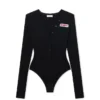 Heavy Jersey Button-Up Bodysuit