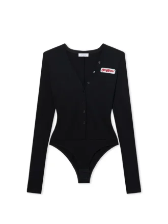 Heavy Jersey Button-Up Bodysuit