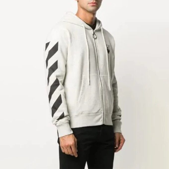 Hooded Sweater Men Cream Color