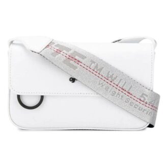 Industrial Logo Shoulder Bag White