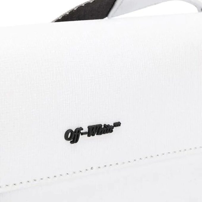 Industrial Logo Shoulder Bag White