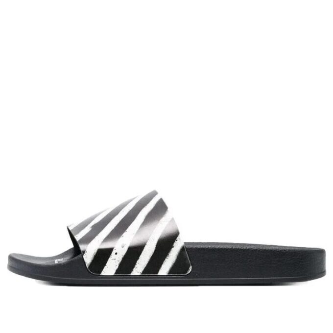 Industrial Sliders “Diagonal Stripe – Black White”