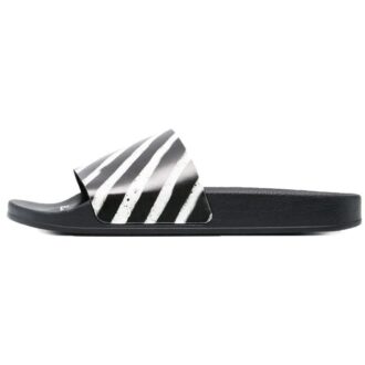 Industrial Sliders “Diagonal Stripe – Black White”