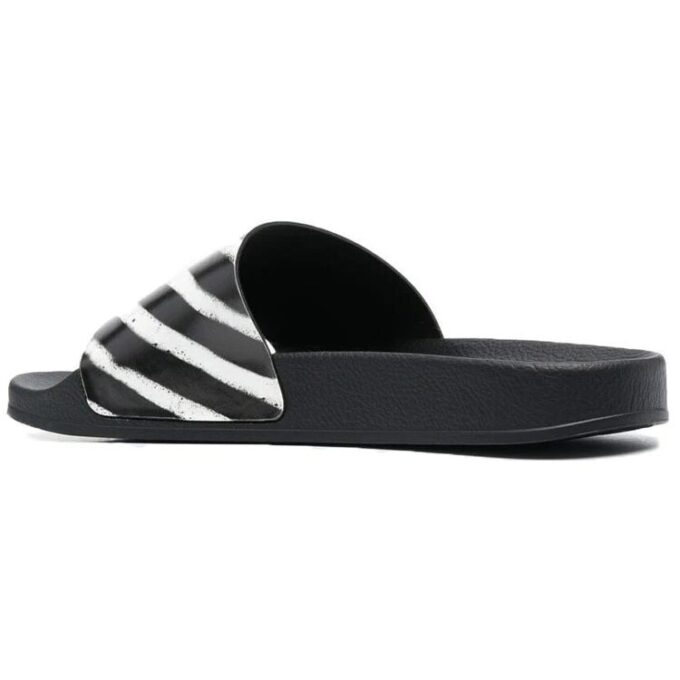 Industrial Sliders “Diagonal Stripe – Black White”