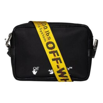 Industrial Style Shoulder Bag Black