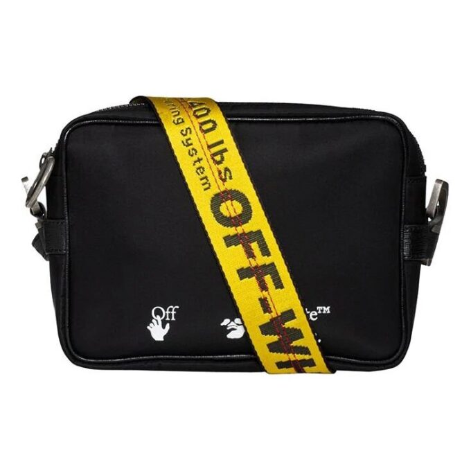 Industrial Style Shoulder Bag Black