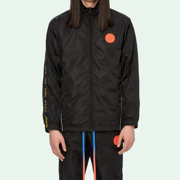 Industrial Tape Zipped Track Jacket