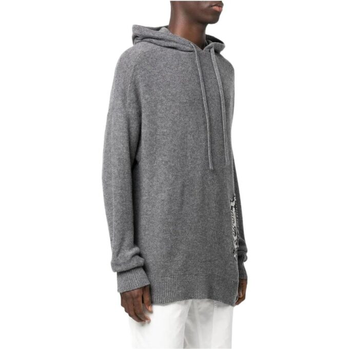 Intarsia Knit Hoodie