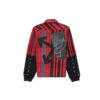 Jersey Sleeve Checked Shirt “Red Black”