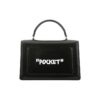 Jitney 1.4 Series Metallic LOGO Cortex Virgil Graffiti Black Handbag