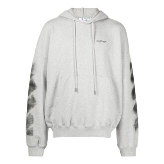 Jumbo Arrow Boxy Hoodie “Melange Grey Black”