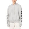 Jumbo Arrow Boxy Hoodie “Melange Grey Black”
