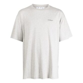 Jumbo Arrow-print Cotton T-shirt “Grey”