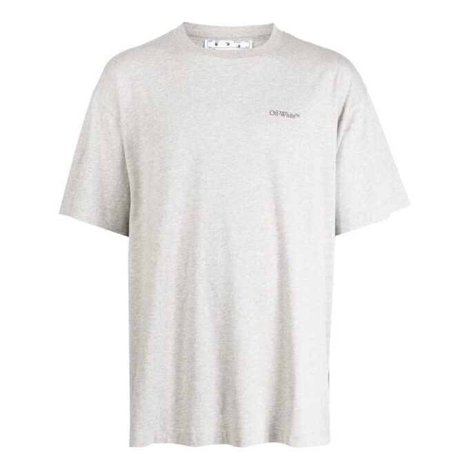 Jumbo Arrow-print Cotton T-shirt “Grey”