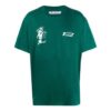 Kiss 21 Logo Printing Loose Fit Short Sleeve Green