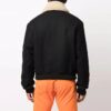 lapel aviator Jacket Version Black