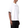 Large Arrow Pattern Printing Round Neck Short Sleeve White