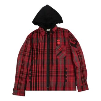 Layered Flannel Shirt “Red”