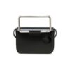 Leather 21 Flip Single-Shoulder Bag Black