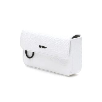Leather Shoulder Messenger Bag White