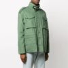 Logo Alphabet Classic Multiple Pockets Jacket Version Green
