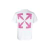 Logo Alphabet Printing Arrow Short Sleeve White