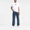 Logo Alphabet Printing Arrow Short Sleeve White