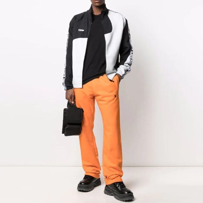 Logo Alphabet Printing Loose Jacket Version Black White