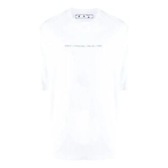 Logo Alphabet Printing Short Sleeve White