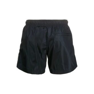 Logo Applique Sports Swimming Trunks Men’ s Black
