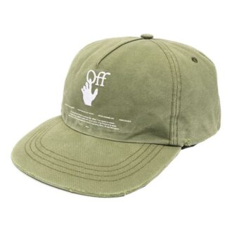 logo Embroidered Baseball Cap Green
